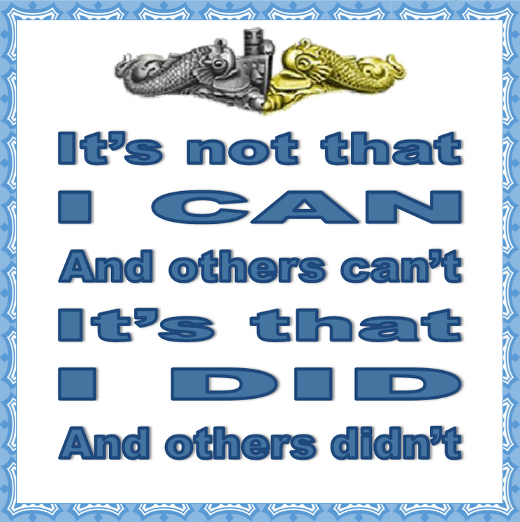 I Did Others Didn't